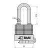 Basi-VHS 615WH 50-hosszúkengyeles kültéri lakat