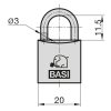 Basi-VHS 630 20 alumínium lakat