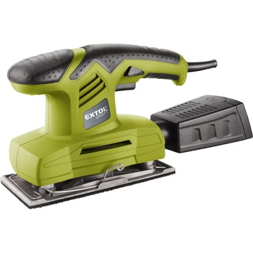 EXTOL CRAFT vibrációs csiszológép 200W, 90×187mm; 11000/perc, alu és tépőzáras talp