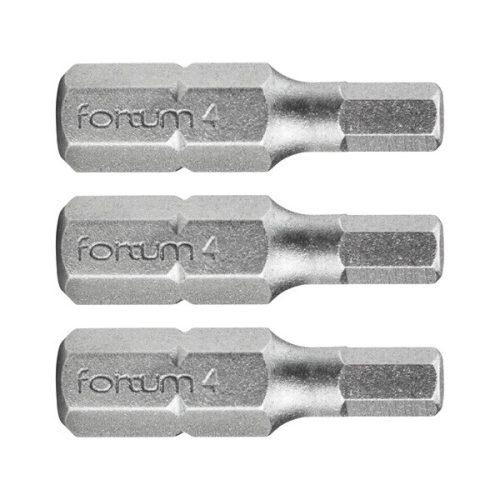 FORTUM behajtóhegy HEX, 3 db, S2 acél; H 3×25mm, bliszteren