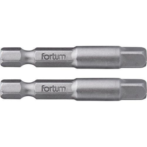 FORTUM adapter klt. 2  db, dugókulcsok gépi befogásához; S2 acél, 1/4", 50 mm, bliszteren