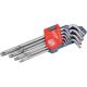 EXTOL PREMIUM torx kulcs klt., CV. ; 9db, lyukas, T10,15,20,25,27,30,40,45,50, bliszteren