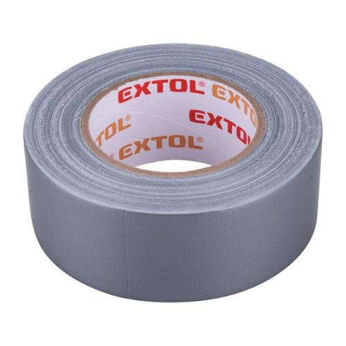 EXTOL PREMIUM ragasztószalag textiles, szürke, 50mm×50m (hobby szalag / duckt tape)