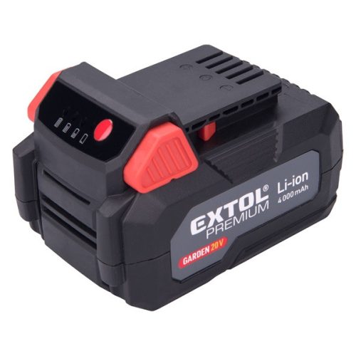 EXTOL PREMIUM tartalék akku Garden20V, 20V, 4000mAh