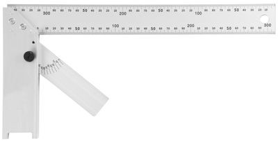 Derékszög DY-5030 • 350 mm, Alu, szögmérővel