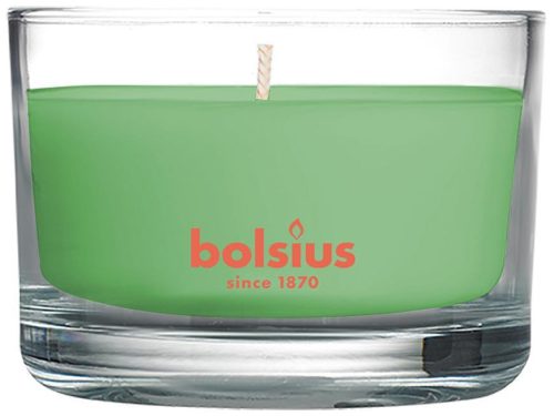 Gyertya bolsius Jar True Scents 50/80 mm, zöld tea