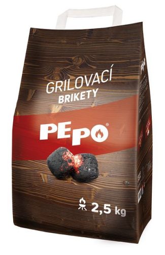 PE-PO® brikett, 2,5 kg, grillezéshez