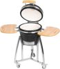 Strend Pro Kamado Egg 16” grill, 33,50 cm átmérő, grill magasság 73 cm, fekete, 40 x 57 x 97,50 cm