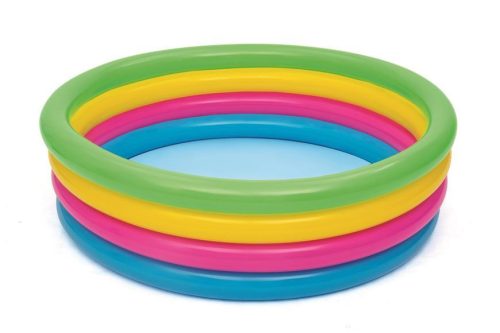 Bestway® 51117, Rainbow, felfújható szivárványszínű gyermekmedence, 1,57 x 0,46 m