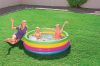 Bestway® 51117, Rainbow, felfújható szivárványszínű gyermekmedence, 1,57 x 0,46 m