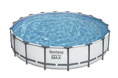 Bestway® Steel Pro MAX medence, 56462, szűrő, szivattyú, létra, ponyva, 5,49 x 1,22 m