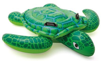 Intex® 57524, Lil' Sea Turtle, teknősbéka felfújható gyermek játszóközpont, 1,50 x 1,27 m
