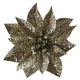 Kvet MagicHome Vianoce GlitterPoinsettia, so Å¡tipcom, Å¡ampaÅ, veÄ¾kosÅ¥ kvetu: 9 cm, dÄºÅ¾ka kvetu: 8 cm, 6 ks