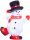 MagicHome karácsonyi dekoráció, Hóember, 30 LED hideg fehér, akril, IP 44, kültér 22 x 14 x 30 cm